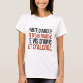 T-shirt Vrienden & Alcohol (Voorkant)