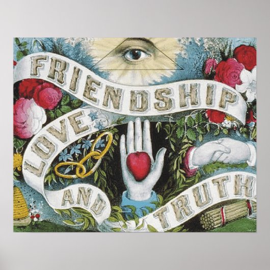 T-SHIRT vriendschap Poster (Voorkant)
