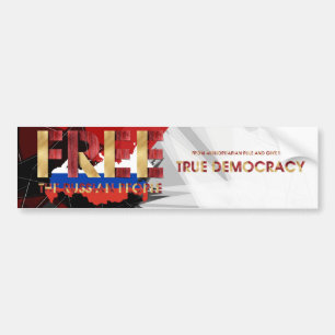 T-SHIRT vrij Russisch volk Bumpersticker