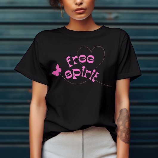 T-shirt 'Vrije geest'