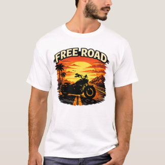 T-shirt Vrije Weg voor motorrijder motor