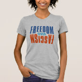 T-shirt 'Vrijheid boven fascisme' (Voorkant)
