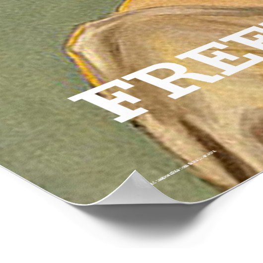 T-SHIRT Vrijheid roept Poster (Hoek)