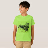 T-shirt : Vrijheid Van De Zebra  (Voorkant volledig)