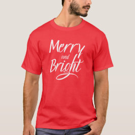 T-shirt: vrolijk en stralend (rood) t-shirt