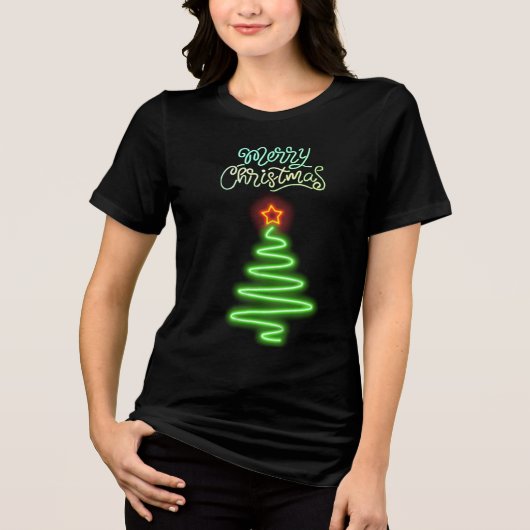 T-shirt vrolijk kerstfeest (Voorkant)