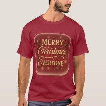 T-shirt vrolijk kerstfeest iedereen