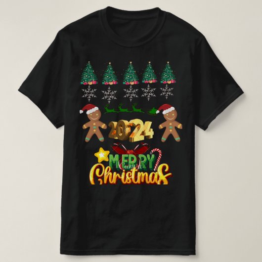 T-shirt_vrolijk kerstfeest t-shirt (Design voorkant)