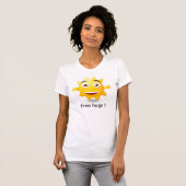 T-shirt vrouw Vrije knuffels! (Voorkant volledig)