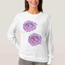 T-Shirt: Vrouwelijke Lang? Bloem Hibiscus