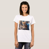T-shirt "Vrouwen katoen" (Voorkant volledig)