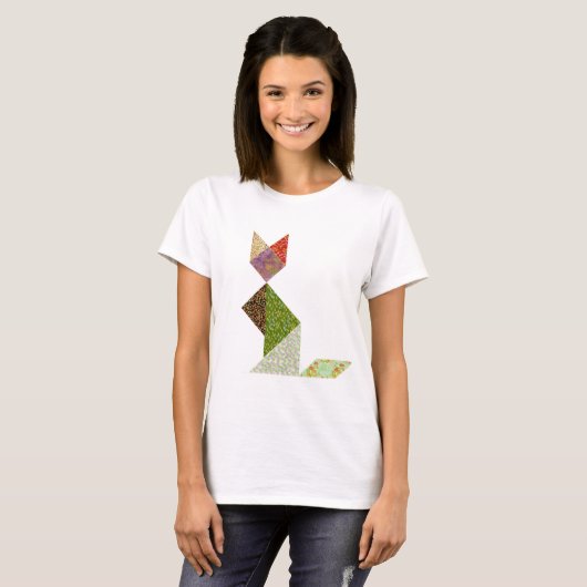 T-shirt vrouwen Tangram 1 (Voorkant volledig)