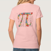 T-shirt vrouwen wiskunden patterned (Achterkant)