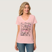 T-shirt vrouwen wiskunden patterned (Voorkant volledig)