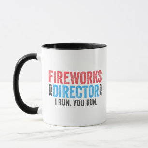 T-shirt vuurwerkdirecteur 4 juli shirt mok