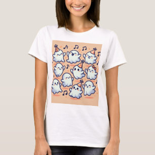T-shirt waar geesten samen dansen