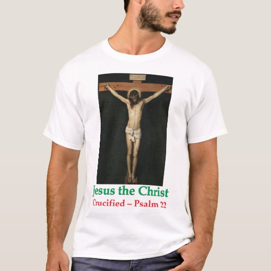 T-shirt waarop de kruisiging van Jezus Christus te (Voorkant)