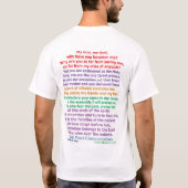 T-shirt waarop de kruisiging van Jezus Christus te (Achterkant)