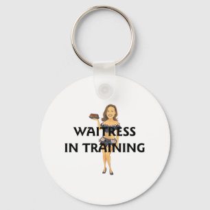 T-SHIRT Waitress in training Sleutelhanger