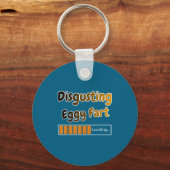 T-shirt Walgelijke Eier Scheet Lade Grap Sleutelhanger (Voorkant)