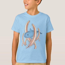 T-shirt - Walvis zwemmen door gras