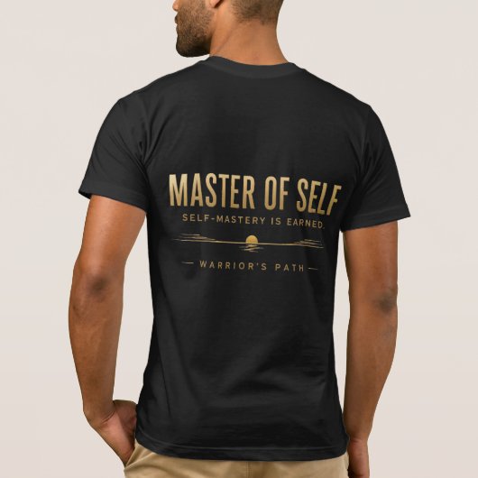 T-shirt Warrior's Path Master of Self (Achterkant)