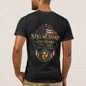 T-shirt 'Warrior's Path Still We Stand 250 jaar' (Achterkant)