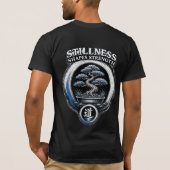 T-shirt Warrior's Path Stilte Vormt Kracht (Achterkant)