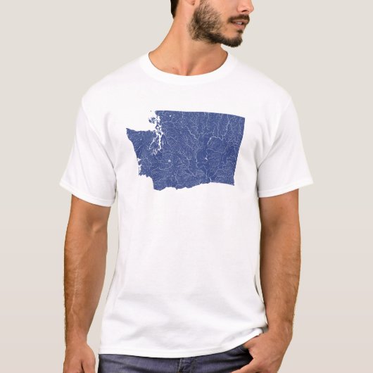 T-shirt Washington Waterwegen (Voorkant)