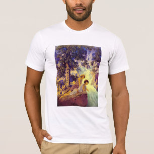 T-shirt:  Waterfall - door Maxfield Parrish T-shirt