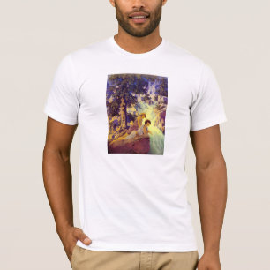 T-shirt: Waterfall - door Maxfield Parrish T-shirt