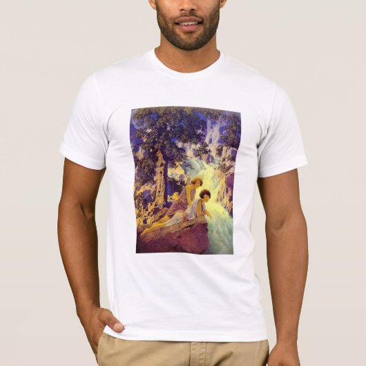 T-shirt: Waterval - van Maxfield Parrish T-shirt (Voorkant)