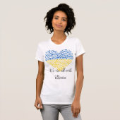 T-shirt - We are all with Ukraine (Voorkant volledig)