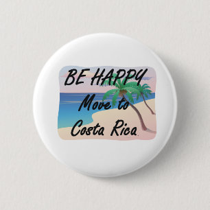 T-SHIRT Wees Happy Costa Rica Ronde Button 5,7 Cm
