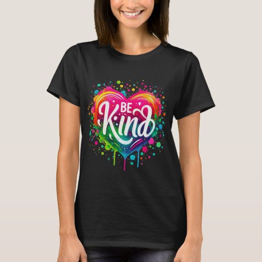 T-shirt WEES VRIENDELIJK (Voorkant)