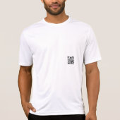 T-Shirt (weiss) mit QR Code (Voorkant)
