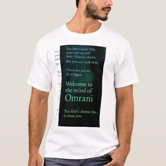 T-shirt Welkom in de geest van Omrani (Voorkant)