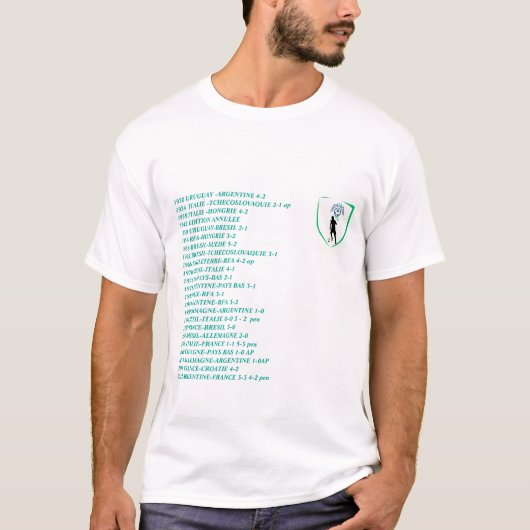 T-shirt Wereldbeker (Voorkant)