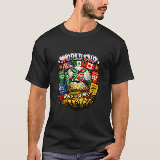 T-Shirt Wereldkampioenschap 2026 Bal & Kaartjes