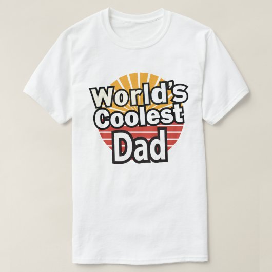 T-shirt ‘Werelds Coolste Papa’ – Grappige Vaderdag (Design voorkant)
