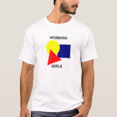 T-shirt werkende meisjes (Voorkant)