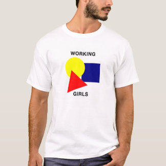 T-shirt werkende meisjes