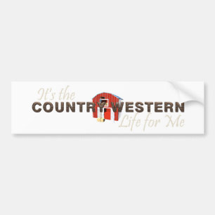 T-SHIRT Westerne levensduur land Bumpersticker
