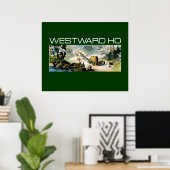 T-SHIRT Westward Ho Poster (Thuiskantoor)