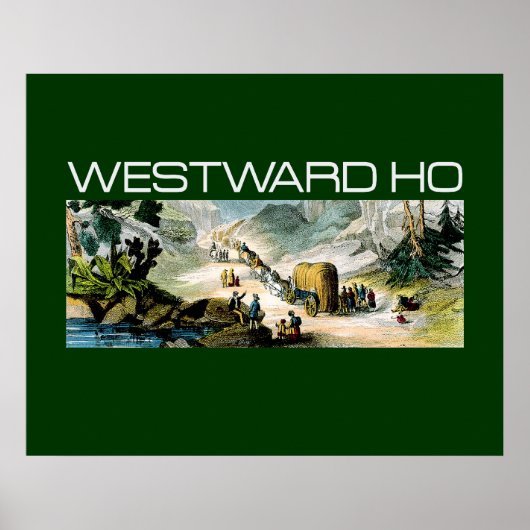 T-SHIRT Westward Ho Poster (Voorkant)