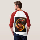 T-shirt - Whimsical Dragon Dreamscape (Achterkant volledig)
