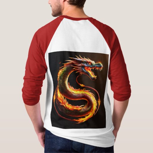 T-shirt - Whimsical Dragon Dreamscape (Achterkant)