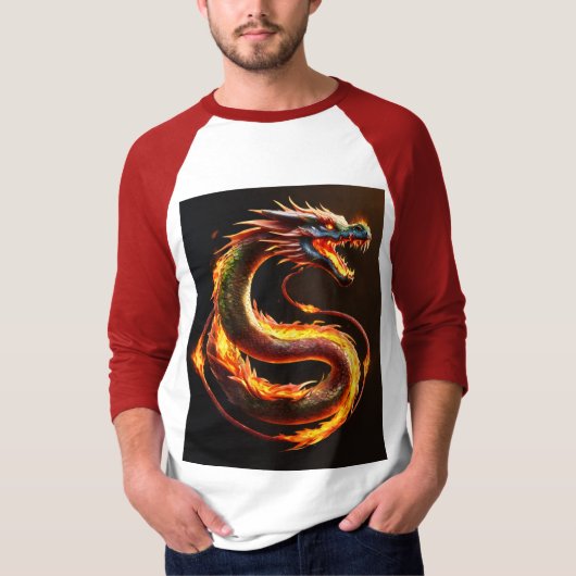 T-shirt - Whimsical Dragon Dreamscape (Voorkant)