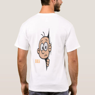 T-shirt wie is er terug?