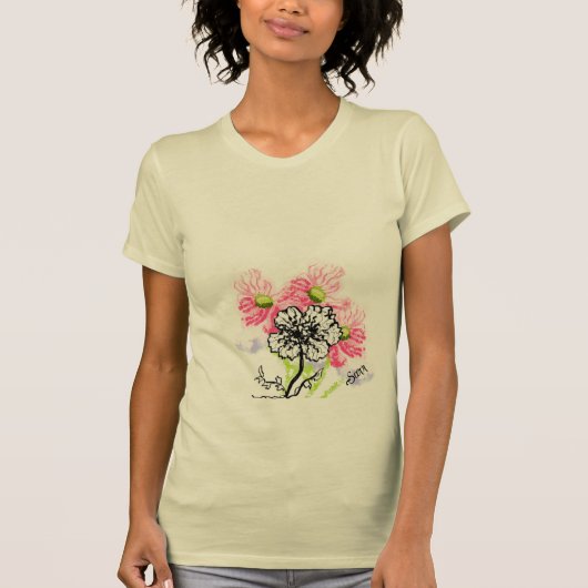 T-Shirt : Wild Flowers (Voorkant)